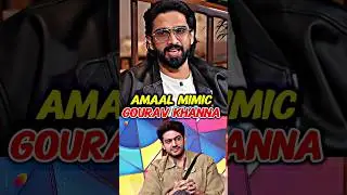 Amaal Mimic Gaurav Khanna 😂😂 #gauravkhanna #amaalmallik #biggboss19 #biggboss #shorts