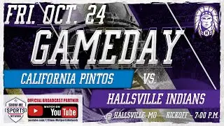 FB: Hallsville Indians vs. California Pintos: 10/24/25: Broadcast #0893