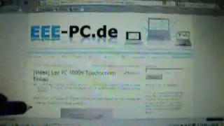 Eee PC 1000H Touchscreen - Websurfing