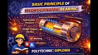 Basic Principle of Hydrodynamic Bearing | Machine Design | Polytechnic Mechanical