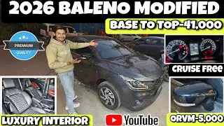 BALENO 2025 BASE TO TOP MODIFICATION 🔥 | FULL PRICE DETAILS | BALENO ACCESSORIES✅#trending #baleno 
