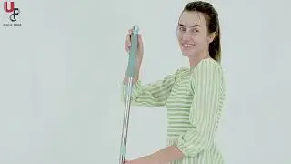 Upgraded Hands-Free Squeeze Microfiber Flat Mop System 360&deg;