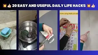 20 easy and useful daily life hacks ✨☺ amazing life hacks🤩