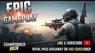 🔴 BGMI LIVE | Road to 500 Subs 🚀 | Free Royal Pass Giveaway 🎁 #pubgmobile  #bgmilive #LIVE #newmode