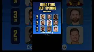 Build your dream batting lineup with just 10 CR! ! || Cricket Mapping || #cricketshorts #shortsfeed