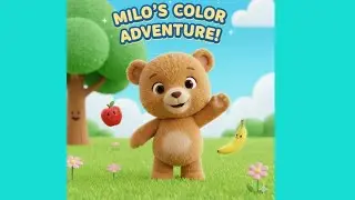 Colourful Adventure &ndash; Learn Colors with Milo the Bear! 🌈 | PlayPod Kids