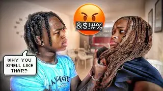SMELLING LIKE ANOTHER MAN PRANK ON BOYFRIEND! *BAD IDEA*