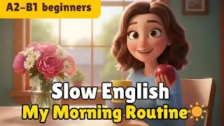 🌅 Easy English Morning Routine | Slow English Practice (A2&ndash;B1)