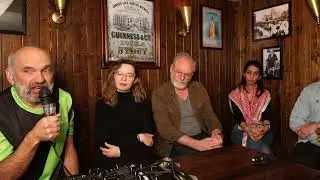 Solidarity with Shannon 3: Eman Mohammed, Naoise Dolan, Liam Cunningham, Michael Darragh McAuley