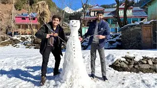 We made the best Snowman ever 😍