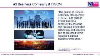 10 Critical Aspects of IT Service Continuity to Protect Your Company's Digital Business