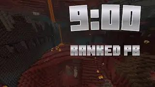 Minecraft speedrunning ranked pb 9:00