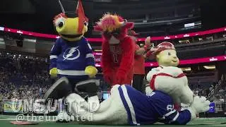 Benny the Bull and ThunderBug at the Mascot Games!