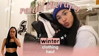 Winter clothing haul: Dynamite, Garage, aerie, Zara | *filmed during a snowstorm*