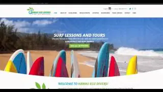 Hawaii Diving Website Design by Lytron Web Design