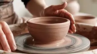 Clay Pottery Making 🏺 | Satisfying Wheel Throwing ASMR #clay #pottery #pots 