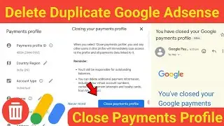 How to Delete Duplicate Google Adsense Account | Close Google Payments Profile in Tamil 🤡Mr Komaali
