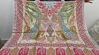 Original Pashmina Kalamkar Shawls 🌸 Sirinagar Kashmir Pashmina Shawls 💕 Kalamkar Work 🛍️