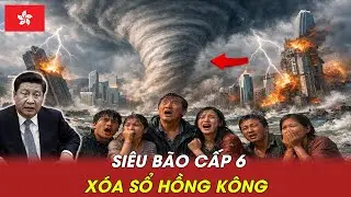 Siêu Bão Đổ Bộ - Sóng Thần Khí Tượng Nhấn Chìm Các Tòa Nhà Chọc Trời - Hồng Kông Bị Xóa Sổ