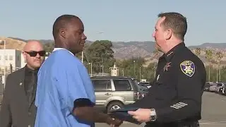 Three inmates and a corrections officer honored for rescuing a woman