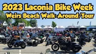 2023 Laconia Bike Week *Walking Around Weirs Beach* #laconia #bikeweek #bikelife #harley #kawi