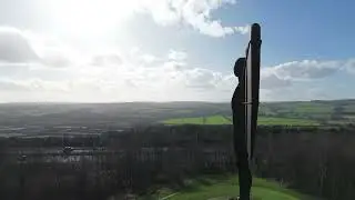 Drone Crash in High Winds, Angel of the North