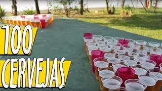 Bebendo 100 Cervejas | Maior Beer Pong do Mundo | Drink Games