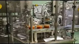 Servo-Driven Rotary Filling and Sealing Machine for Soup with Particulates