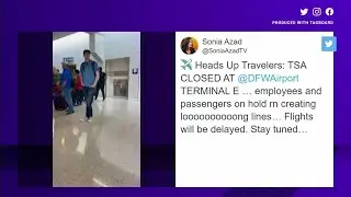 TSA wait times back to normal after technical error forces evacuation at DFW Airport's Terminal E