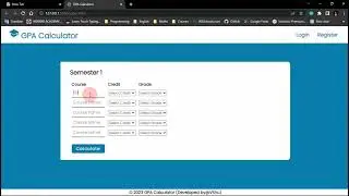 simple GPA calculator | Tamil | CWV | CODE WITH - VITHU #shorts