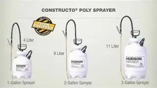 Hudson Constructo Poly Sprayer - 2 Gallon, 40 PSI, Model# 90182