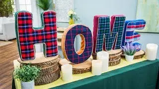 Fabric Letter Art - Home & Family