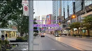 Понедельник, Ночная жизнь Даунтаун | Toronto прогулка (июль 2022)