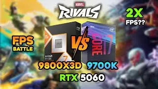 9800x3D VS 9700K in Marvel Rivals (Ft. RTX 5060)
