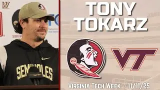 Интервью Тони Токарца с FSU Virginia Tech, 11 ноября 25&nbsp;года | Футбол FSU | Футбол штата Флорида ...