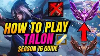 How to play TALON MIDLANE in Season 16 ? | MACRO EXPLAINED ! | Master MMR