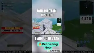 Fortnite Clans Recruiting Join Team CR10 CLAN Discord Server #fortnite #shorts