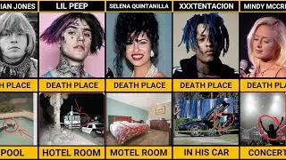 WHERE Famous Singers Died - Death Locations