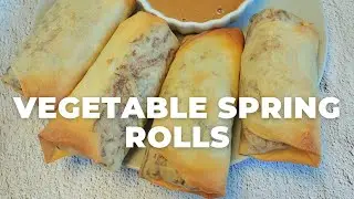 Baked Vegetable Spring Rolls l Healthy & Dairy Free Spring Rolls - Flavours Treat