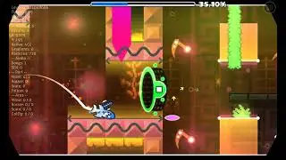 Found a very cool level in the recent tab (Geometry dash)