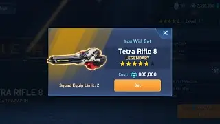 Tetra Rifle 8 purchase from Gear Hub 🔓 for just 8,00,000 credits | Legendary Sniper Weapon | 🎉
