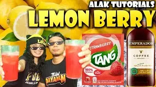 Emperador Coffee with Strawberry Tang Lemon Berry! Pinoy Cocktail | Alak Tutorials 159