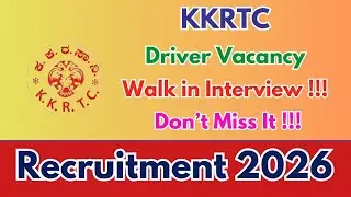 KKRTC Driver Recruitment 2026 &ndash; Walk in for 78 Posts