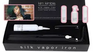 Kim Kimble Vapor Infusion Iron with Silk Argan Oil (tutorial)