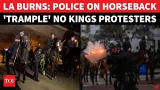 No Kings Rally Explodes: Mounted LAPD Officers Charge, Use Batons To Disperse Anti-Trump Protesters