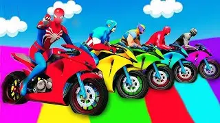 🕷️ Человек-паук побеждает в легендарном чемпионате по гонкам на мотоциклах – эпическое гоночное и...
