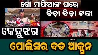 ଗୋ-ମାଫିଆଙ୍କ ଘରେ ୯ କୋଟିରୁ ଉର୍ଦ୍ଧ୍ବ ଟଙ୍କା,ସୁନା, ପୋଲିସ ର ରେଡ୍। KENDUJHAR II POLICE 🚨 II NEWS II CRIME