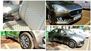 Latest dzire Modified|Alloy style wheel caps|signature seat covers|📞9820187037📞9833986482
