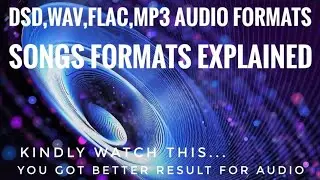 My Opinion about FLAC, WAV, DSD, MP3 Audio Formats|| Tamil || Electric Traffic