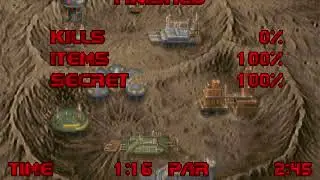Doom level E1M9, Military Base: Official Secrets & Items